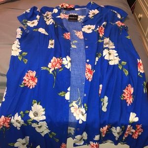 Plus size women’s midi dress.